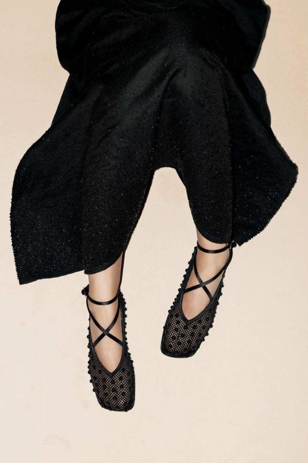Sale Stine Goya 2293 Ballerina, Mesh Ballerinasg-pf25-f043-2293 Black