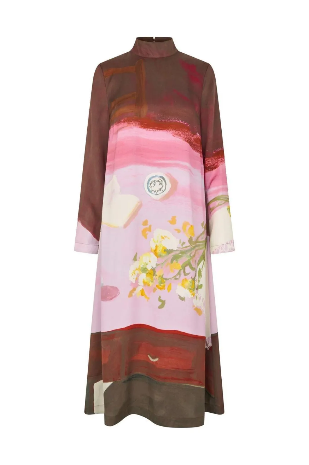Online Stine Goya 2263 Dry Viscose, Long Sleeve Midi Dresssg-ps26-d017-2263p Five Resolutions