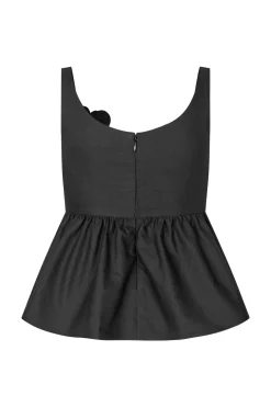 Hot Stine Goya 2464 Floral Shirting, Floral Peplum Topsg-ps26-t139-2464 Jet Black