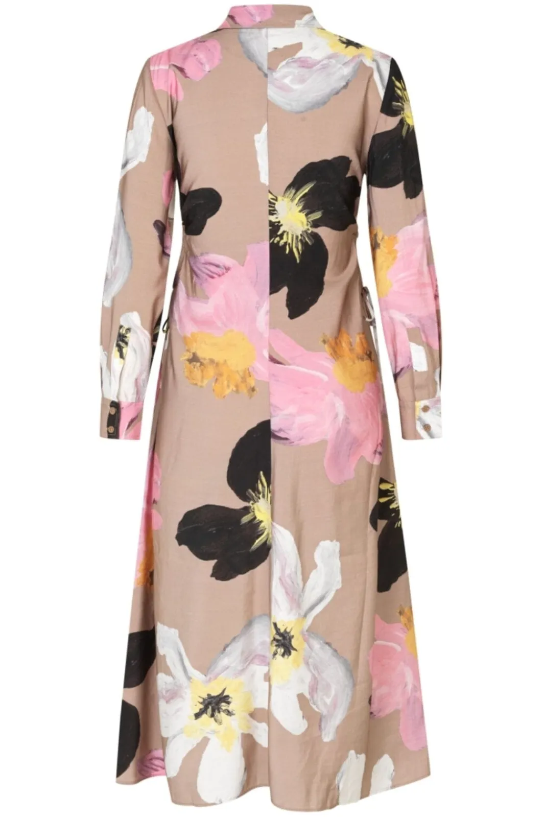 Online Stine Goya 2070 Light Fluid Ecovero, Waist Gather Shirt Midi Dresssg-pf25-d146-2070 Wild Flowers