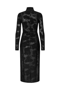 Discount Stine Goya 2246 Lurex Jersey, Long Sleeve Zip Dresssg-ps26-d025-2246 Black Petunias