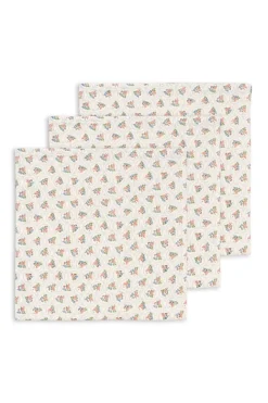 Best Konges Sløjd 3 Pack Muslin Cloth Gots Ks104186 Verona Blues