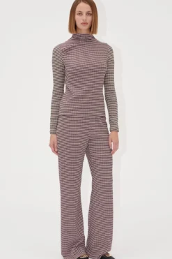 Sale Stine Goya 2247 Patchwork Jersey, Elasticated Waistband Pants sg-ss25-p004-2247 Pink/black