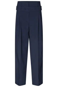 Stine Goya 2435 Pinstripe Tailoring, Belted Tailored Pantssg-aw25-p113-2435 Dark Blue