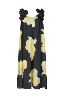 Discount Stine Goya 2450 Printed Viscose, Floral Long Dresssg-ps26-d207-2450 Yellow Petunias