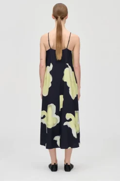 Discount Stine Goya 2450 Printed Viscose, Floral Long Dresssg-ps26-d207-2450 Yellow Petunias