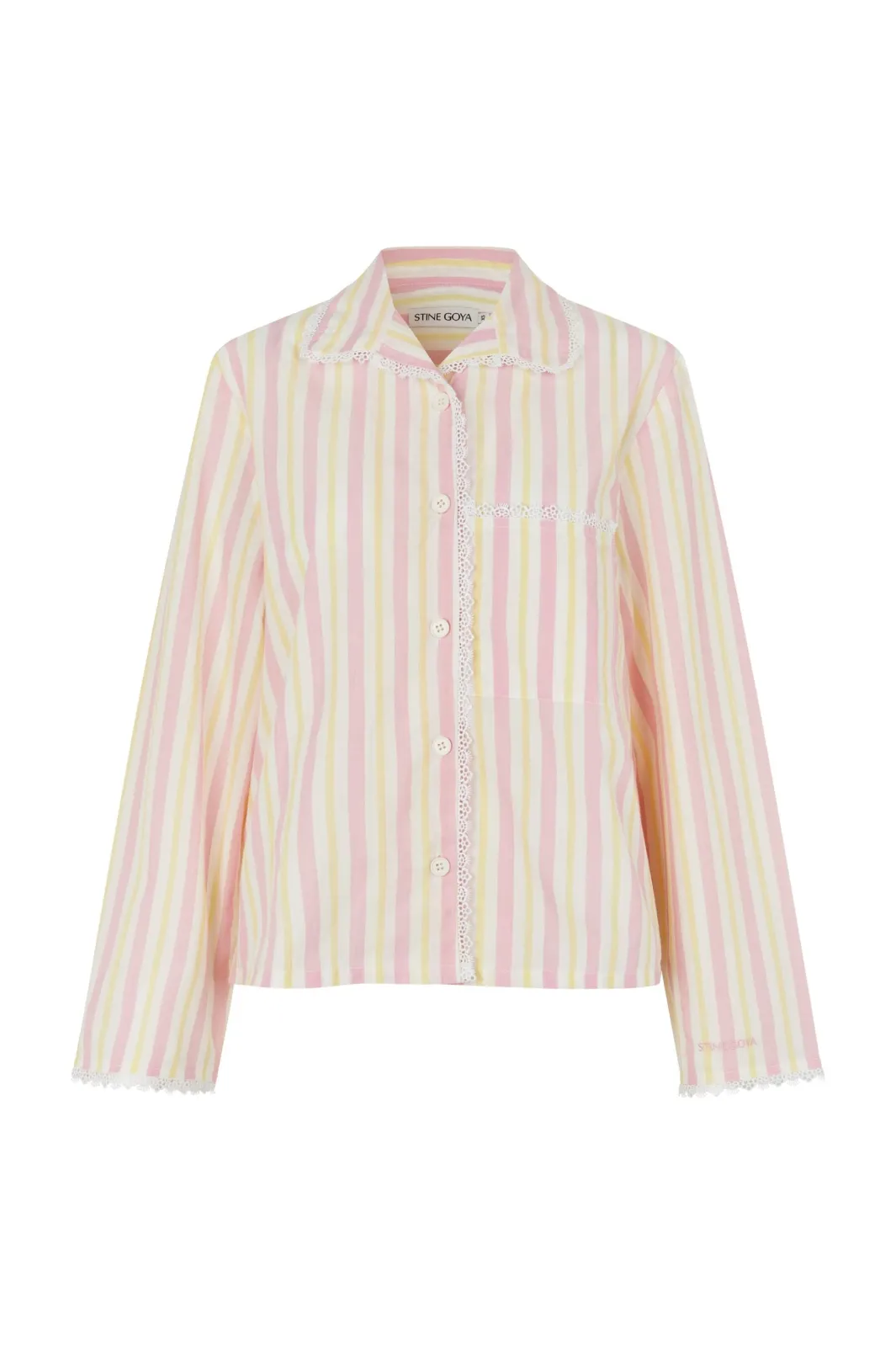 Sale Stine Goya 2476 Pyjamas, Striped Pyjamassg-ps26-ot004-2476 Lemon & Rose Stripes