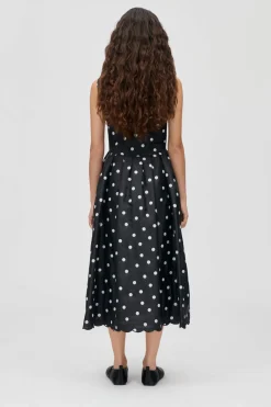 Outlet Stine Goya 2451 , Voluminous Midi Dresssg-ps26-d199-2451 Quilted Dots
