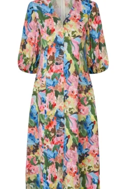 Online Stine Goya 2259 Structure Stretch, 3/4 Sleeve Midi Dresssg-ss25-d018-2259