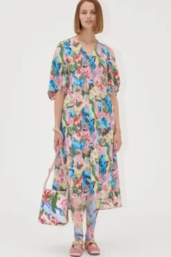 Online Stine Goya 2259 Structure Stretch, 3/4 Sleeve Midi Dresssg-ss25-d018-2259