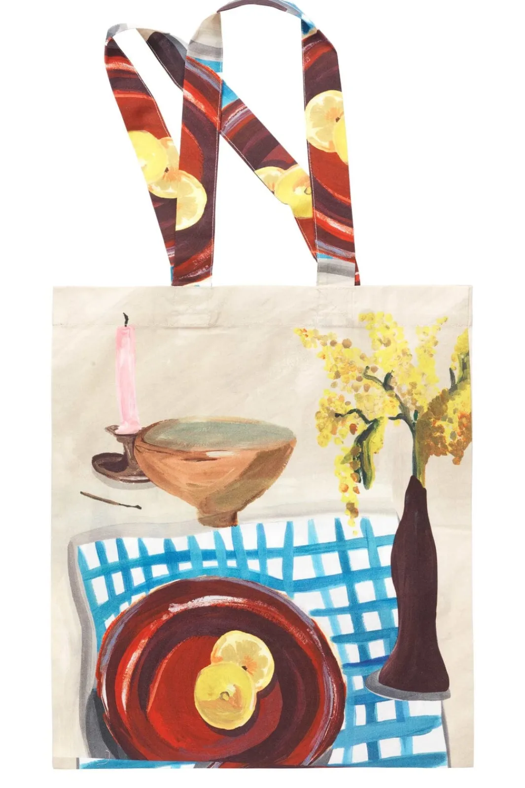 Hot Stine Goya 2285 Tote Bags, Cotton Tote sg-ss25-a016-2285 Lemons On A Plate