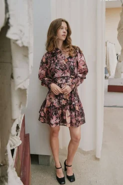 New Neo Noir Aberto Big Flower Dress 166923 100