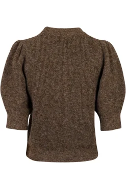 Neo Noir Abi N Stitch Blouse Mocca Melange
