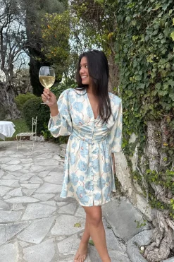 Hot BYIC Adelic Dress A23783 Blue Peony Bloom