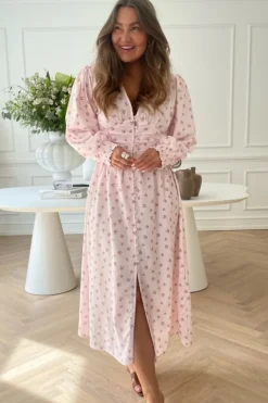 Clearance BYIC Adelic Long Dress pink Pink