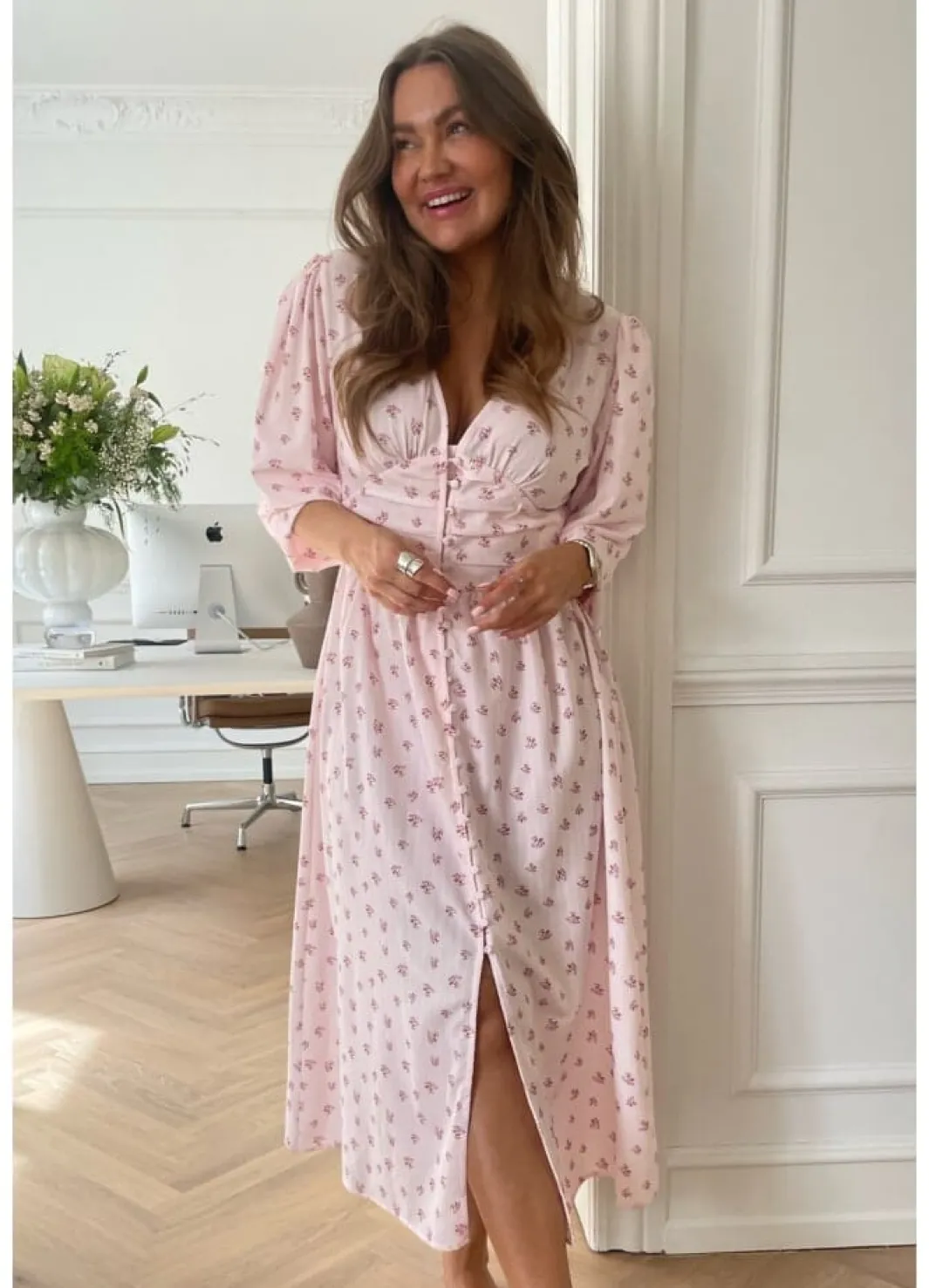 Clearance BYIC Adelic Long Dress pink Pink
