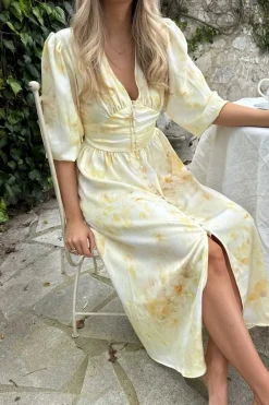 Discount BYIC Adelic Long Dress A2327 Sunlight Blossom