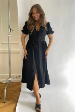 BYIC Adelic Long Ss Dress black Black