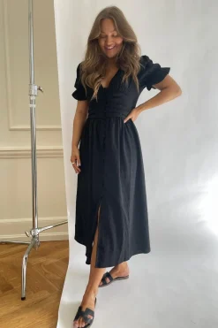 BYIC Adelic Long Ss Dress black Black