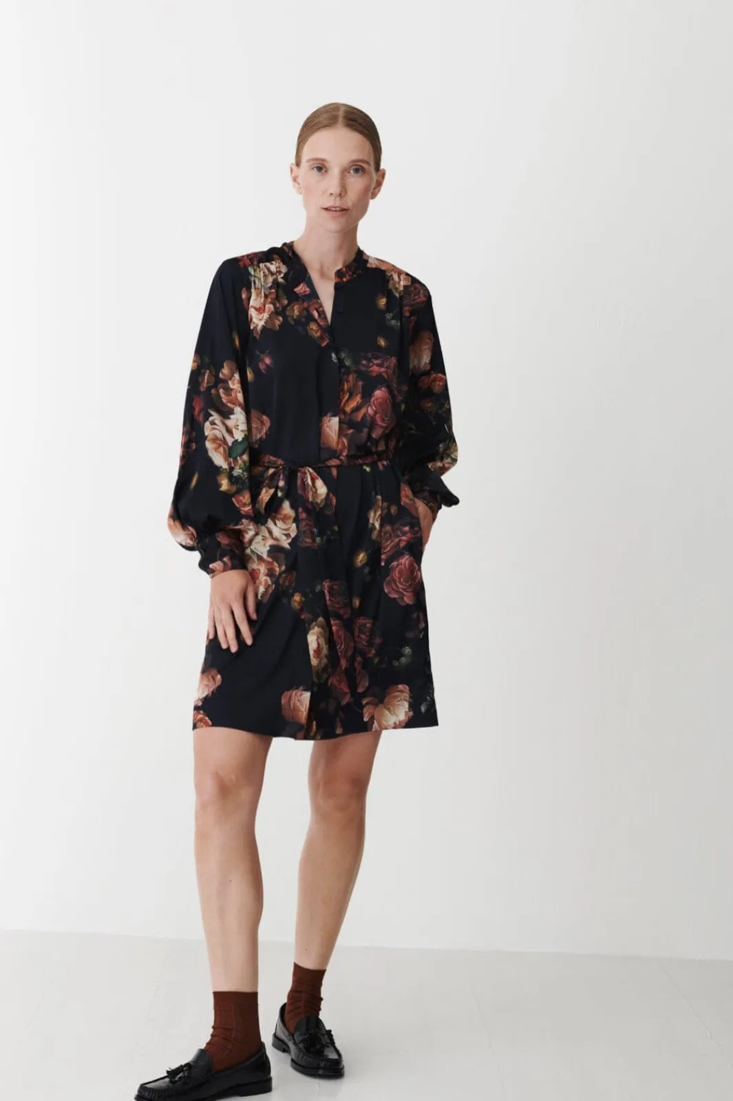 New Karmamia Agnes Dress 2226 Scarlett Flower
