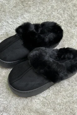 Online Bloom Aida Slipper Black