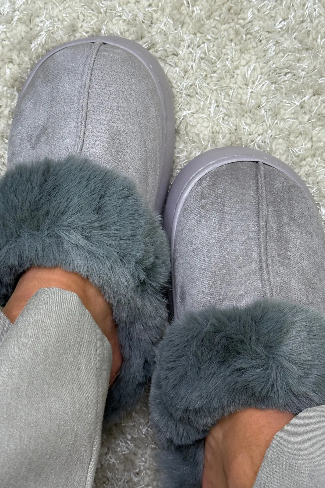 Discount Bloom Aida Slipper Light Grey
