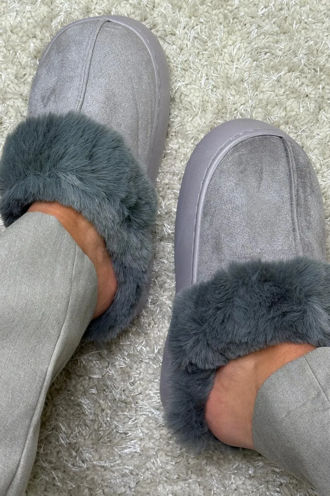 Discount Bloom Aida Slipper Light Grey