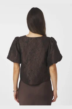 Clearance Neo Noir Aisa Brocade Blouse 166369 676