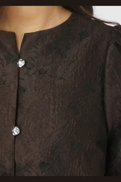 Clearance Neo Noir Aisa Brocade Blouse 166369 676
