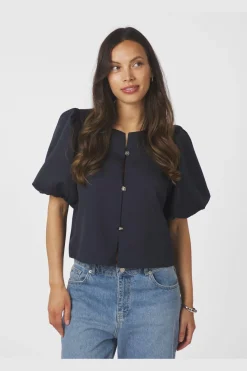 Best Neo Noir Aisa Dull Satin Blouse 164658 141