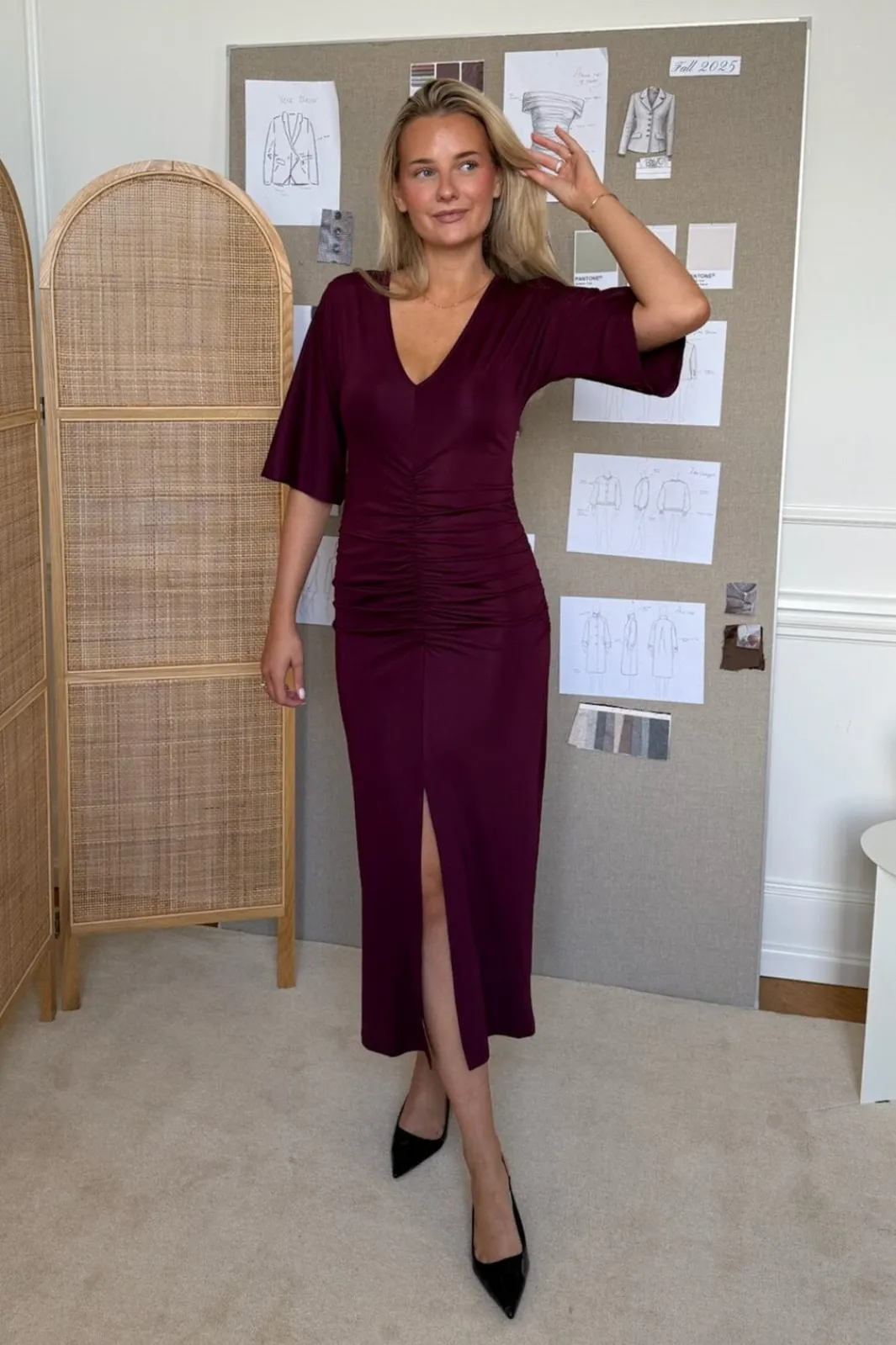 Discount BYIC Albertaic Dress A2548 Bordeaux