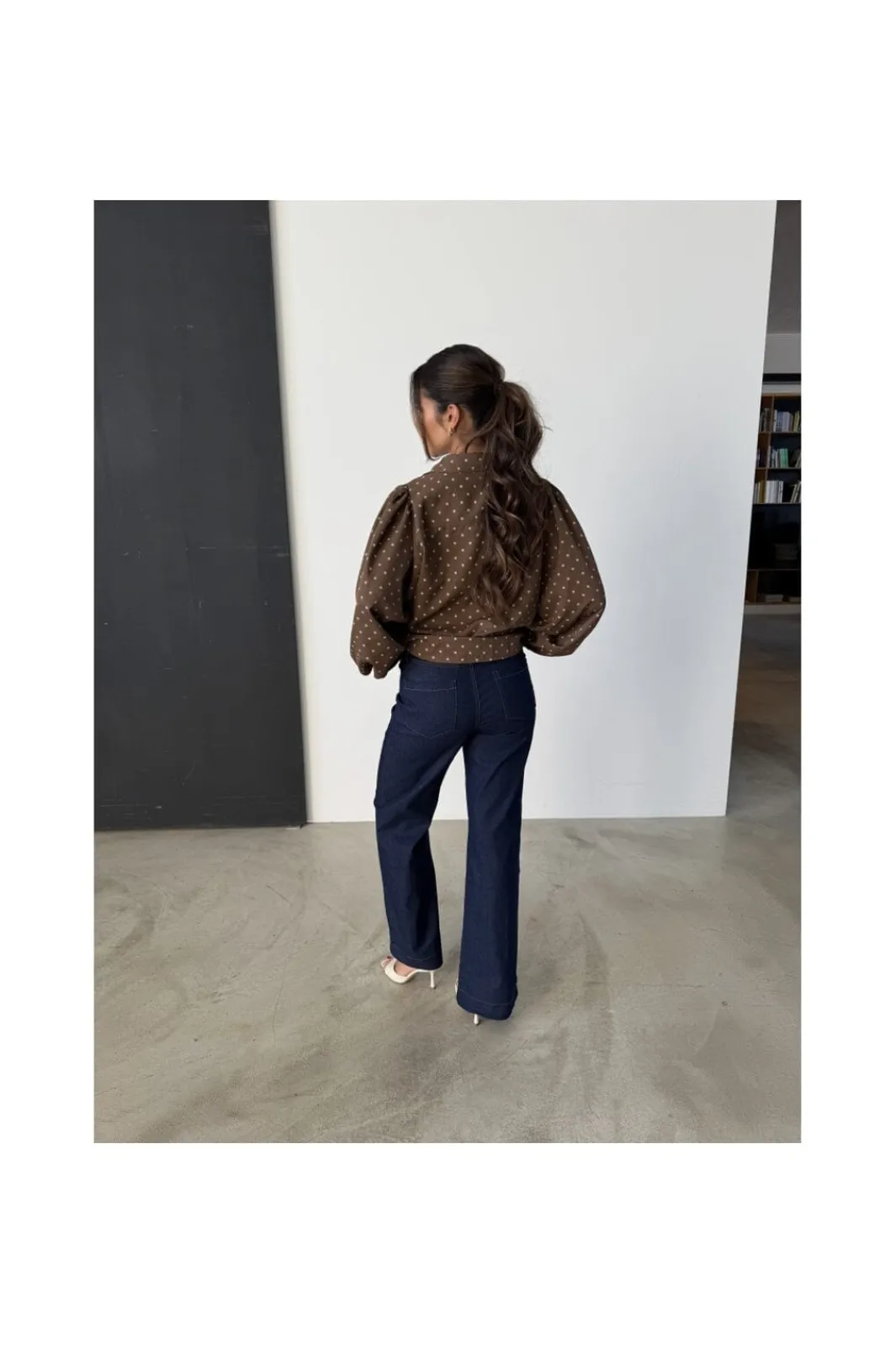 Discount Continue Alicia Dot L/S 15046 Brown