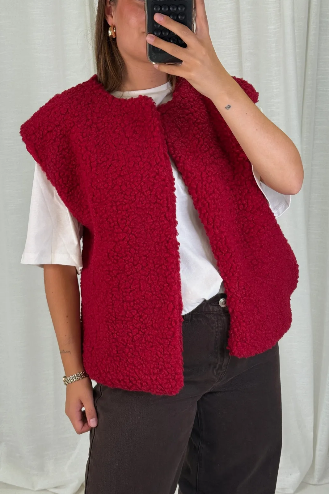 Best A-bee Alicia Vest Burgundy