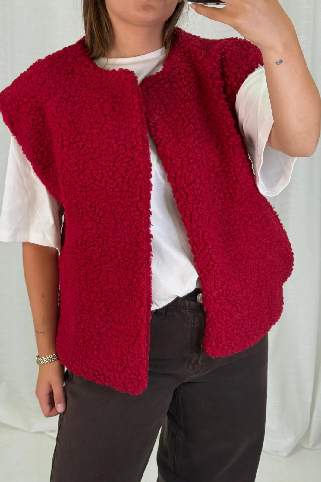 Best A-bee Alicia Vest Burgundy