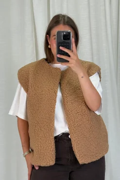 Online A-bee Alicia Vest Camel
