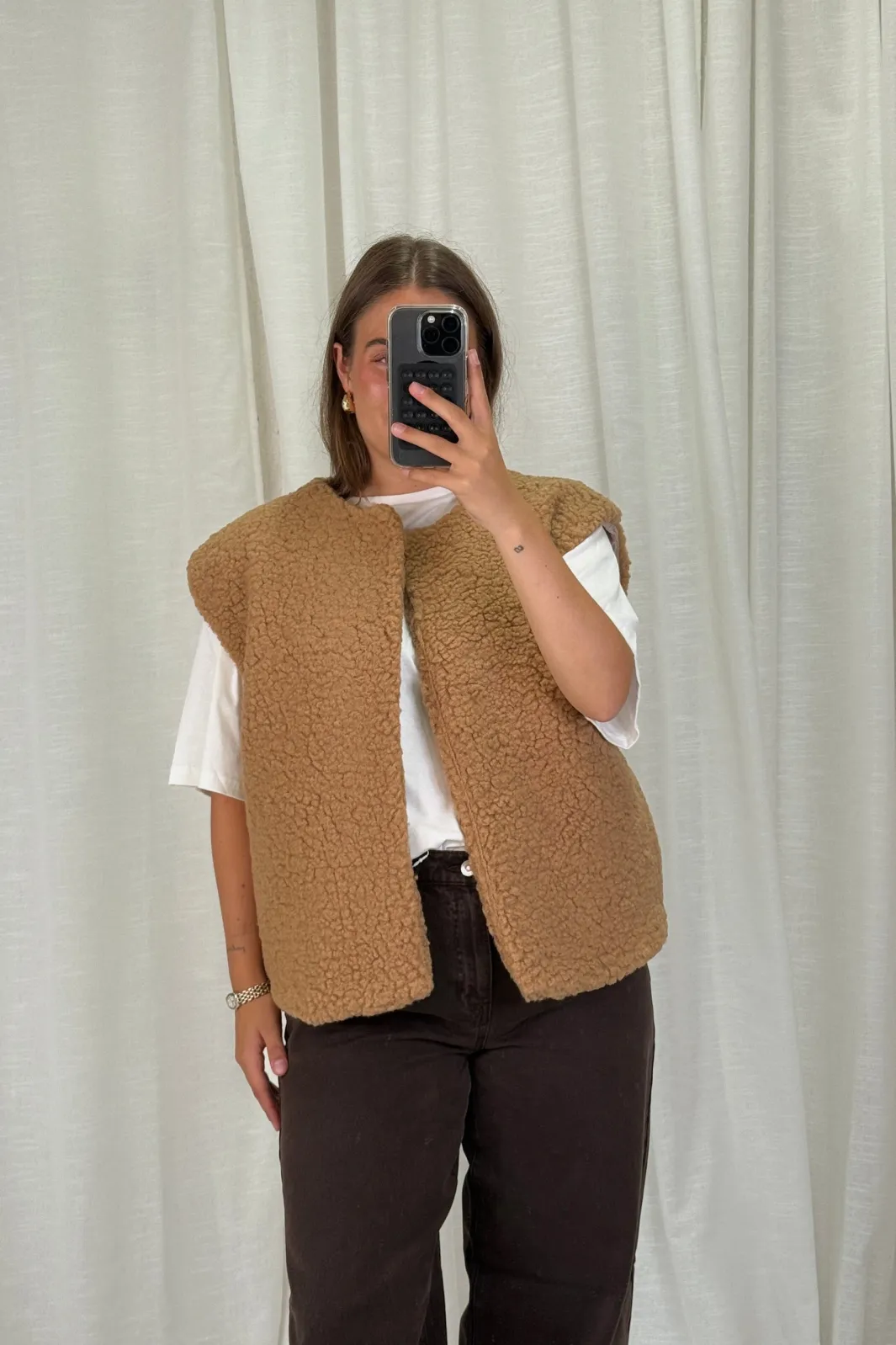 Online A-bee Alicia Vest Camel