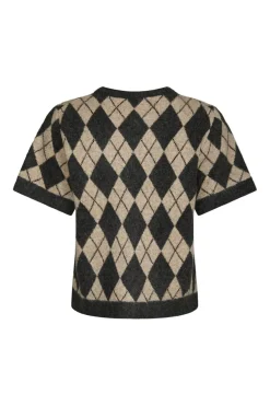 Best Neo Noir Allestar Check Knit Cardigan 165729 123