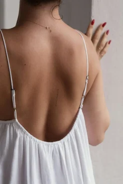 Online Neo Noir Allie Soft Linen Dress White