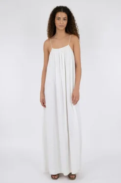 Online Neo Noir Allie Soft Linen Dress White