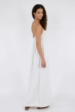 Online Neo Noir Allie Soft Linen Dress White