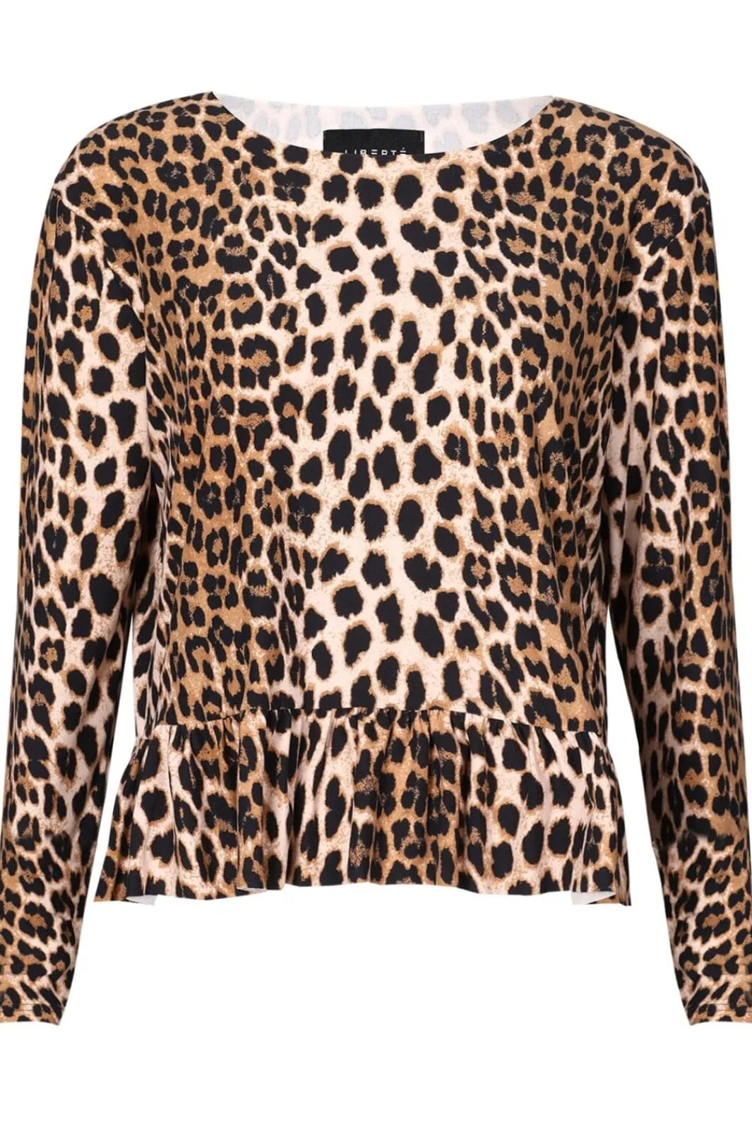 Outlet Liberte Alma Ls Frill T-Shirt Lux Leo
