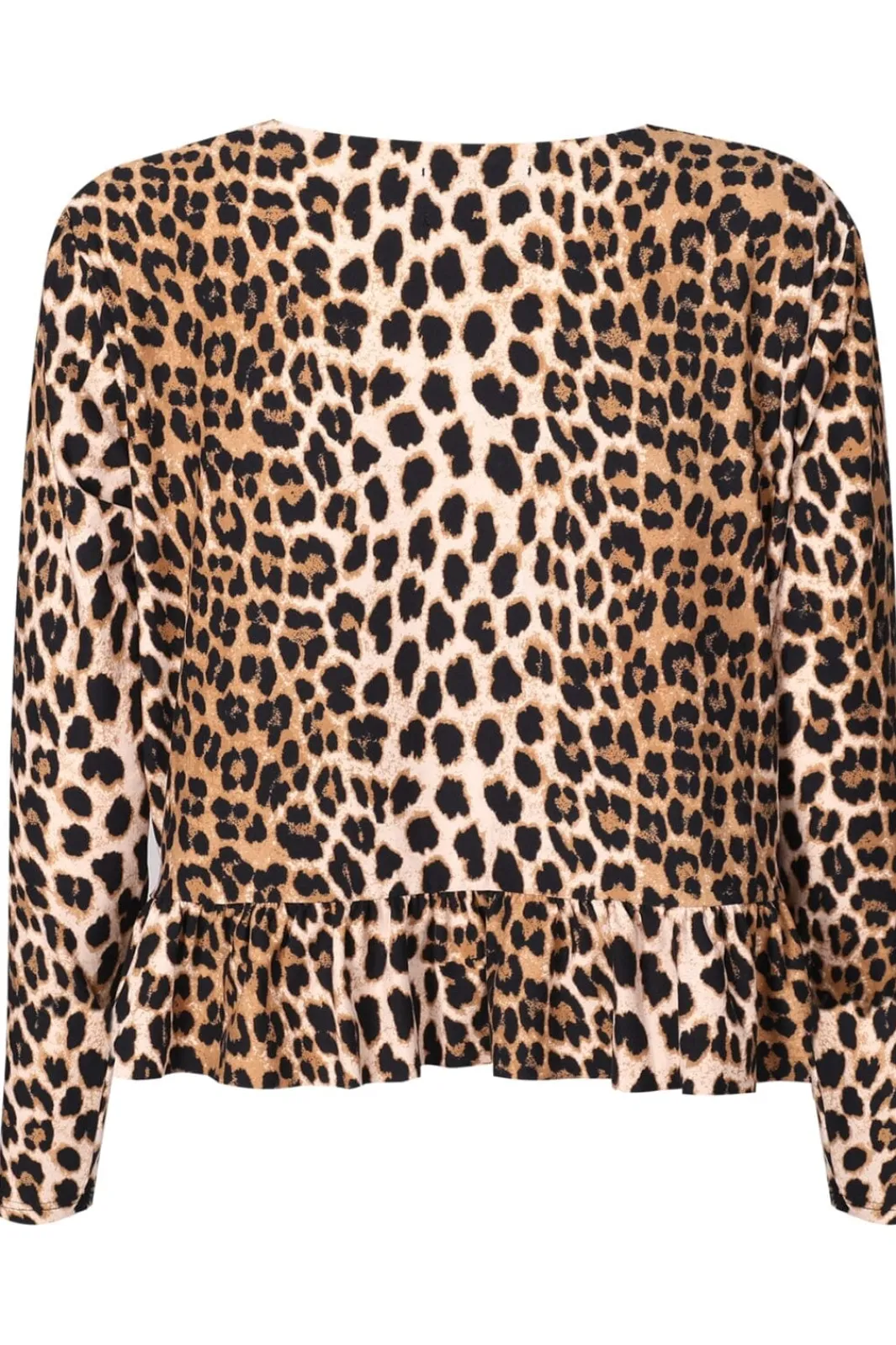 Outlet Liberte Alma Ls Frill T-Shirt Lux Leo