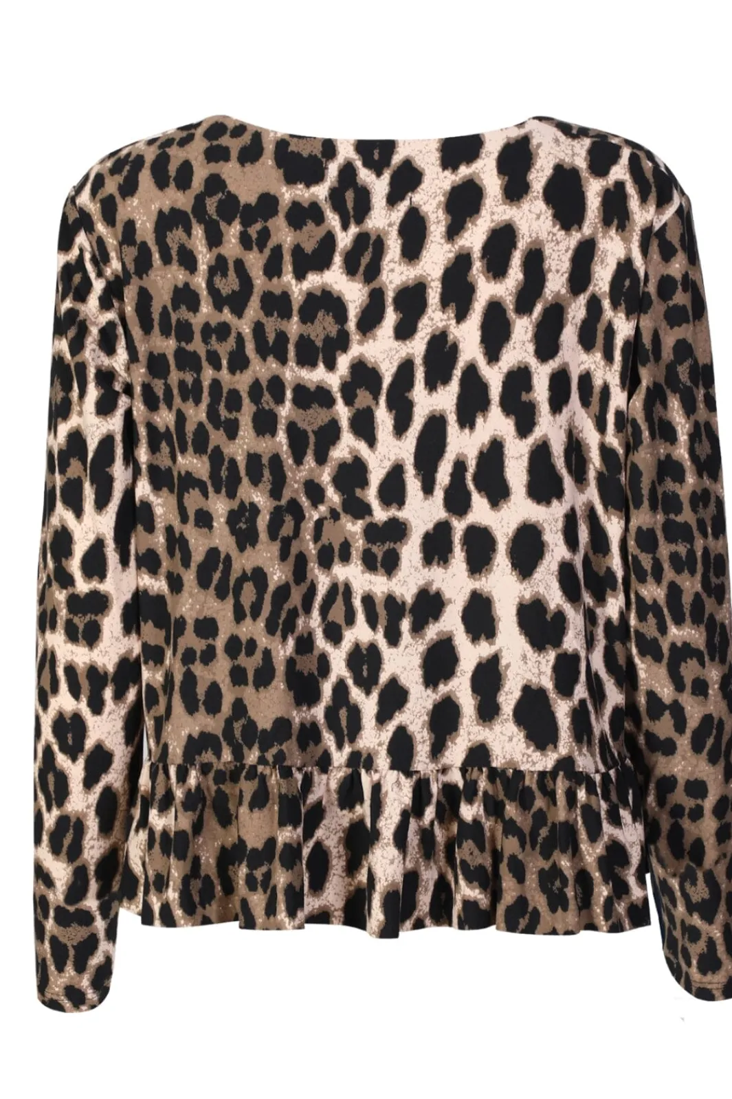 Liberte Alma Ls Frill T-Shirt 9557 Big Lux Leo Fossil