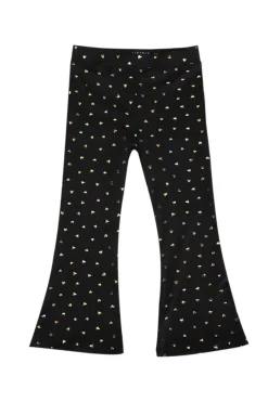 Hot Liberte Ami Alma-Flair-Pants-Kids 22149 Black Gold Heart
