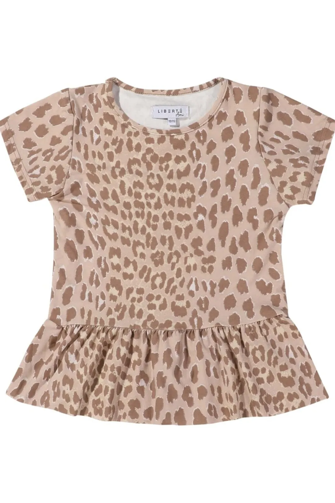 Best Liberte Ami Alma-Frill-T-Shirt (Kids) 9649 Desert Lux Leo