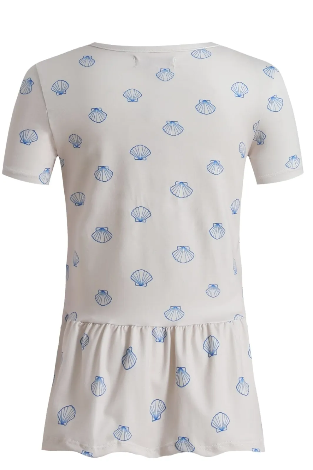 New Liberte Ami Alma-Frill-T-Shirt (Kids) 9649 Ivory Cobolt Shell