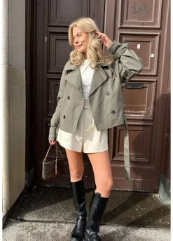 BYIC Almaic Trenchcoat green Green