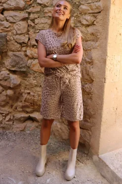 Online Liberte Alma-Long-Shorts 9674 Desert Lux Leo