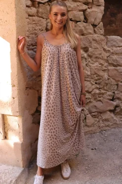 Online Liberte Alma-Long-Strap-Dress 9579 Desert Lux Leo