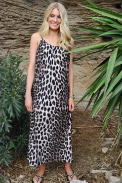 Outlet Liberte Alma-Long-Strap-Dress 9579 Big Lux Leo Fossil
